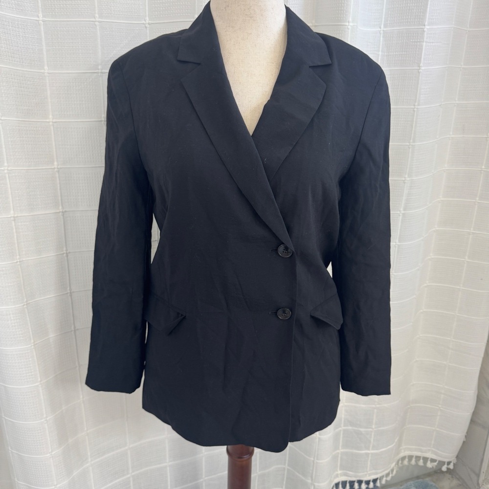Madewell Women's Classic Black Blazer New with Tags Size Small Minimalist Wrap